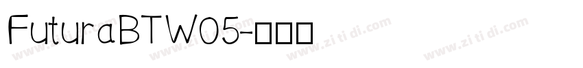 FuturaBTW05字体转换