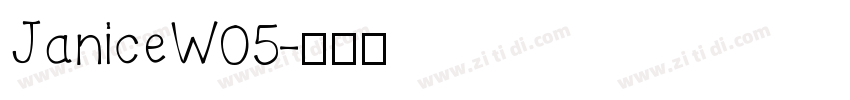 JaniceW05字体转换