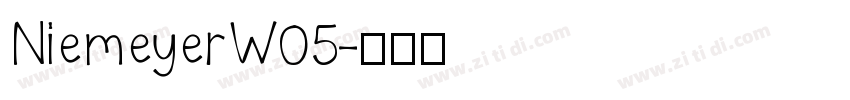 NiemeyerW05字体转换