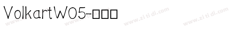 VolkartW05字体转换
