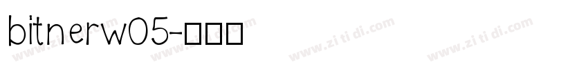 bitnerw05字体转换
