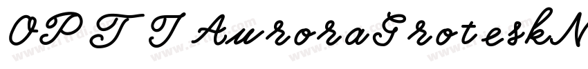 OPTIAuroraGroteskNin字体转换
