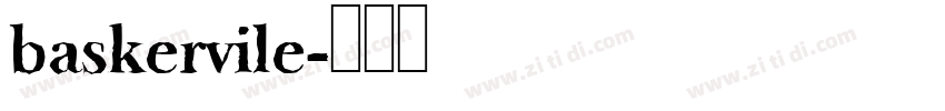 baskervile字体转换