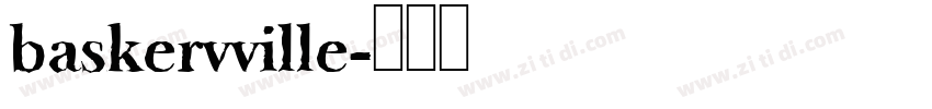 baskervville字体转换