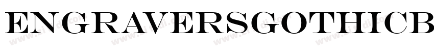 EngraversGothicBT字体转换