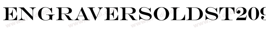 EngraversOldst209W01字体转换