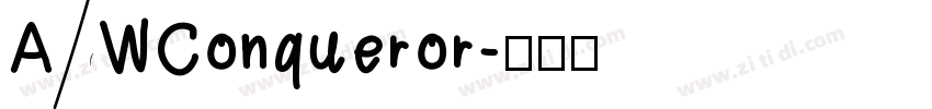 AWConqueror字体转换