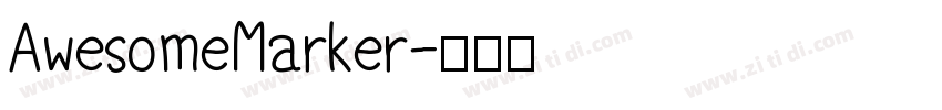 AwesomeMarker字体转换
