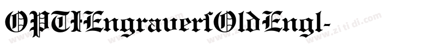 OPTIEngraversOldEngl字体转换