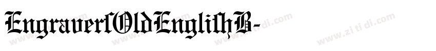 EngraversOldEnglishB字体转换