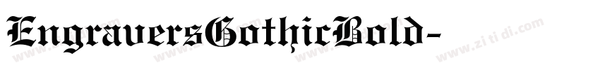 EngraversGothicBold字体转换
