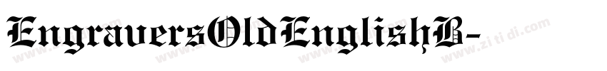 EngraversOldEnglishB字体转换