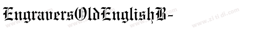 EngraversOldEnglishB字体转换