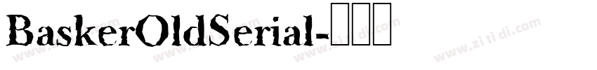 BaskerOldSerial字体转换
