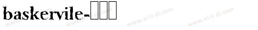 baskervile字体转换
