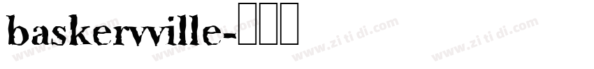 baskervville字体转换