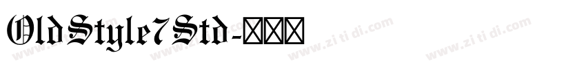 OldStyle7Std字体转换