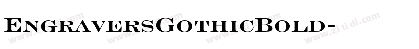 EngraversGothicBold字体转换