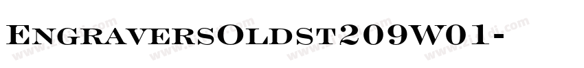 EngraversOldst209W01字体转换