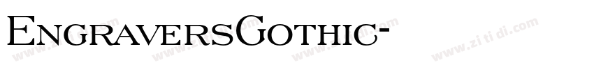 EngraversGothic字体转换