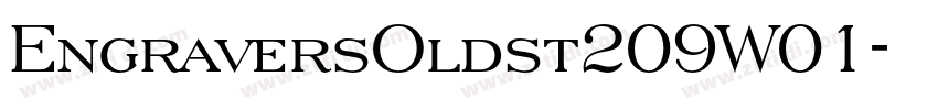 EngraversOldst209W01字体转换