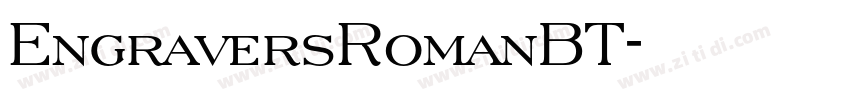 EngraversRomanBT字体转换