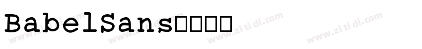 BabelSans字体转换