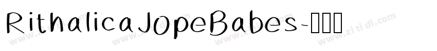RithalicaJopeBabes字体转换