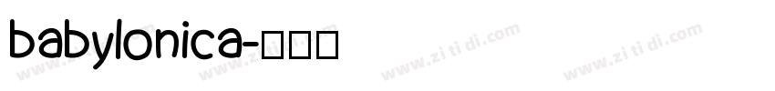 babylonica字体转换