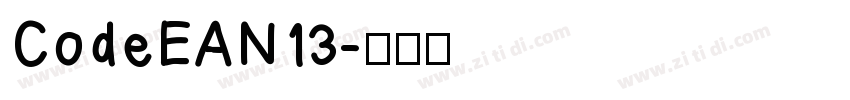 CodeEAN13字体转换