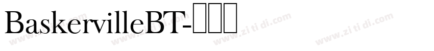 BaskervilleBT字体转换