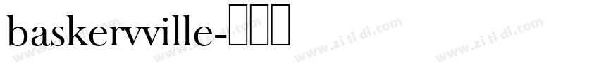 baskervville字体转换