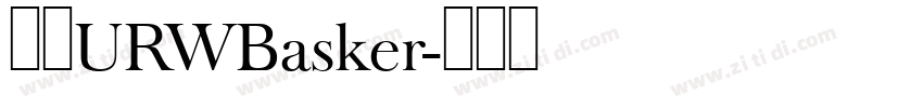 汉仪URWBasker字体转换
