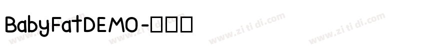 BabyFatDEMO字体转换