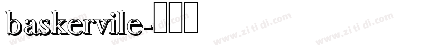 baskervile字体转换