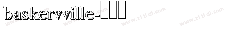baskervville字体转换