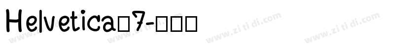 Helvetica67字体转换