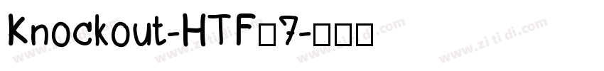 Knockout-HTF67字体转换