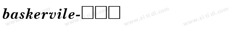 baskervile字体转换