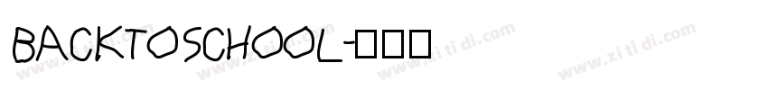 BACKTOSCHOOL字体转换