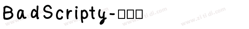 BadScripty字体转换