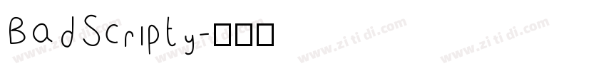 BadScripty字体转换