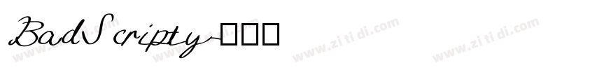 BadScripty字体转换
