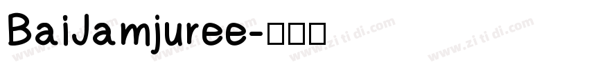 BaiJamjuree字体转换