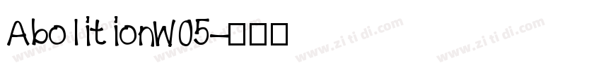 AbolitionW05字体转换