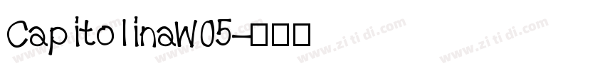 CapitolinaW05字体转换