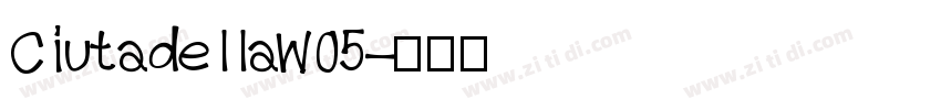 CiutadellaW05字体转换