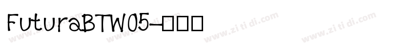 FuturaBTW05字体转换