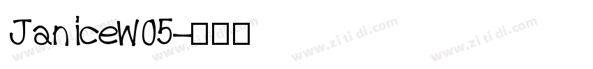 JaniceW05字体转换