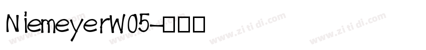 NiemeyerW05字体转换